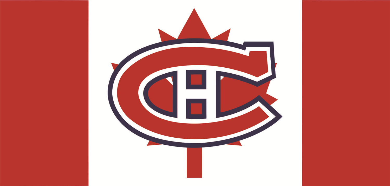 Montreal Canadiens Flags fabric transfer